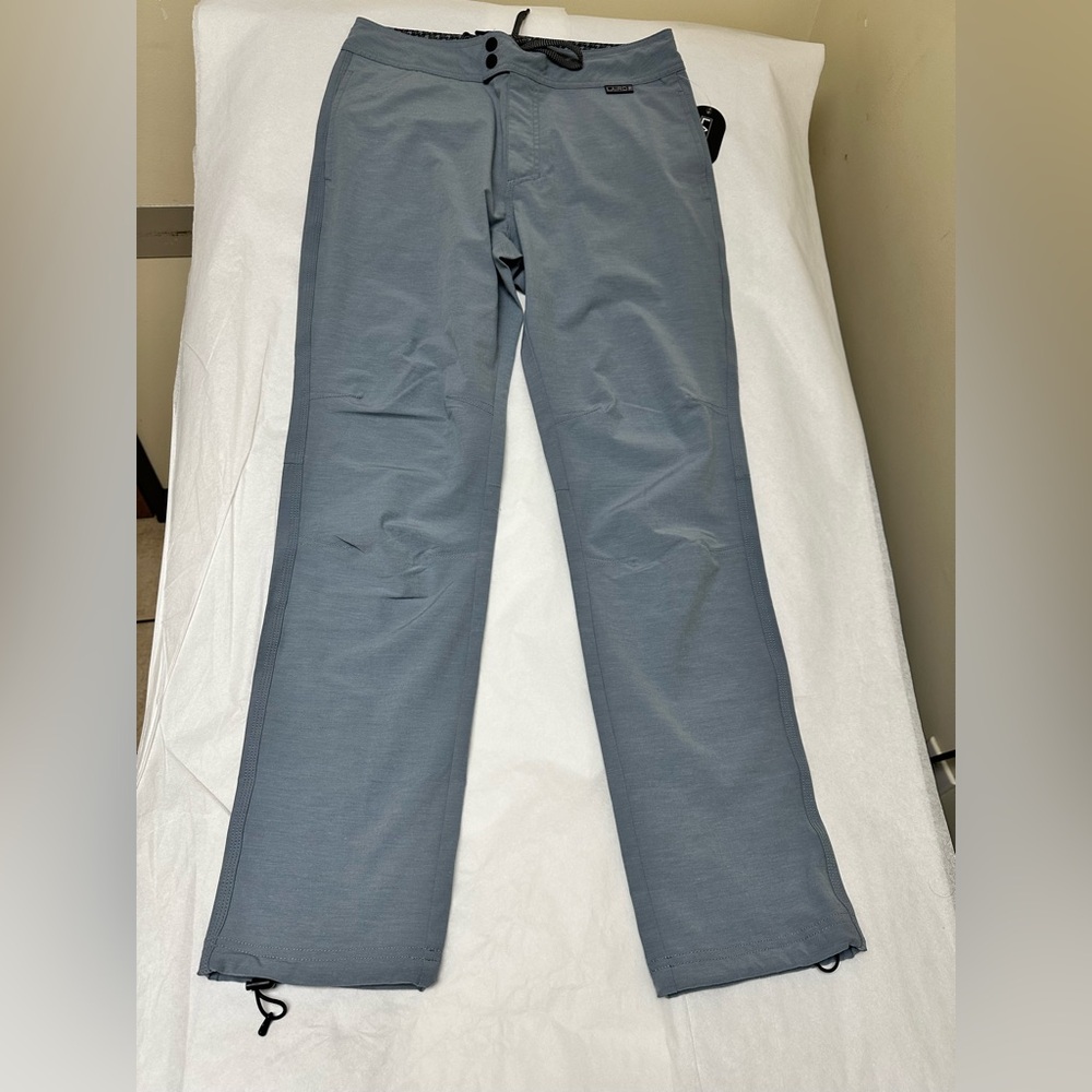 Nwt; LAIRD Apparel Pants Mens Blue Nylon Stretch Athletic Limited Edition - Picture 2 of 13